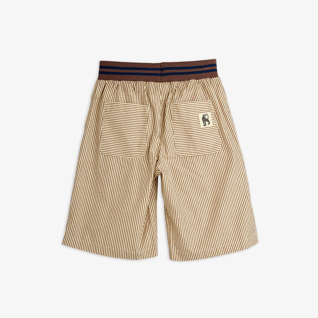 Poplin Brown Striped Short-Mini Rodini SP26