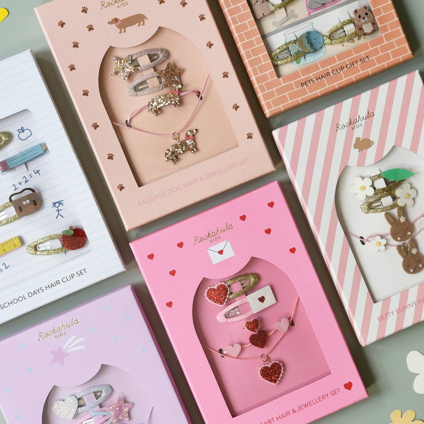 Love Hearts Hair and Jewellery Set