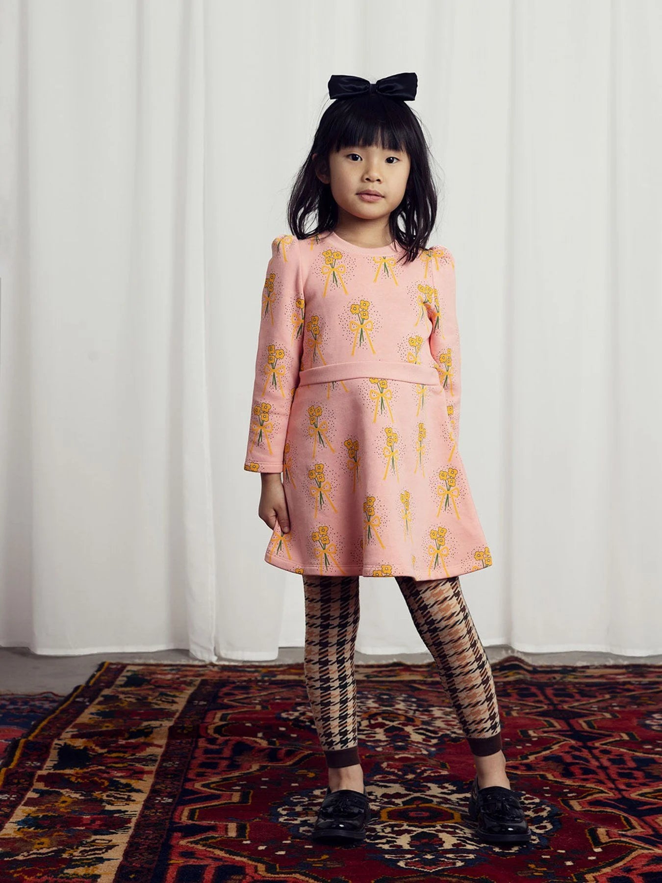 mini rodini flower dress Mini Rodini Girls Daisy Print Dress in Multicolour
