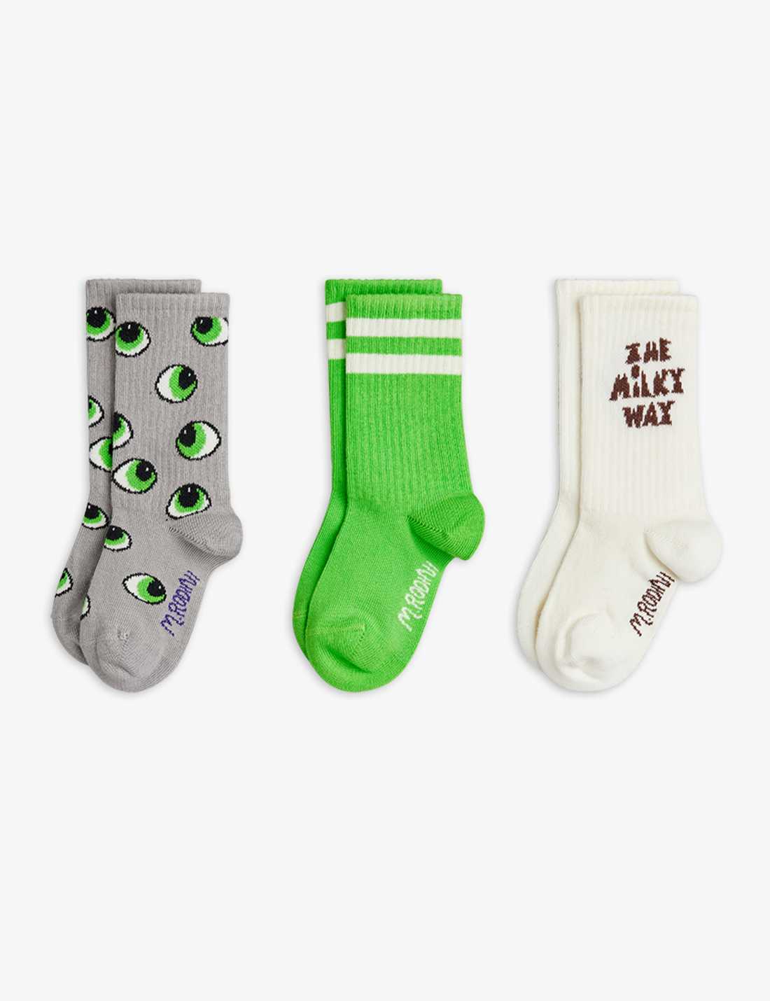 Eyes 3PK Sock -Mini Rodini SP26