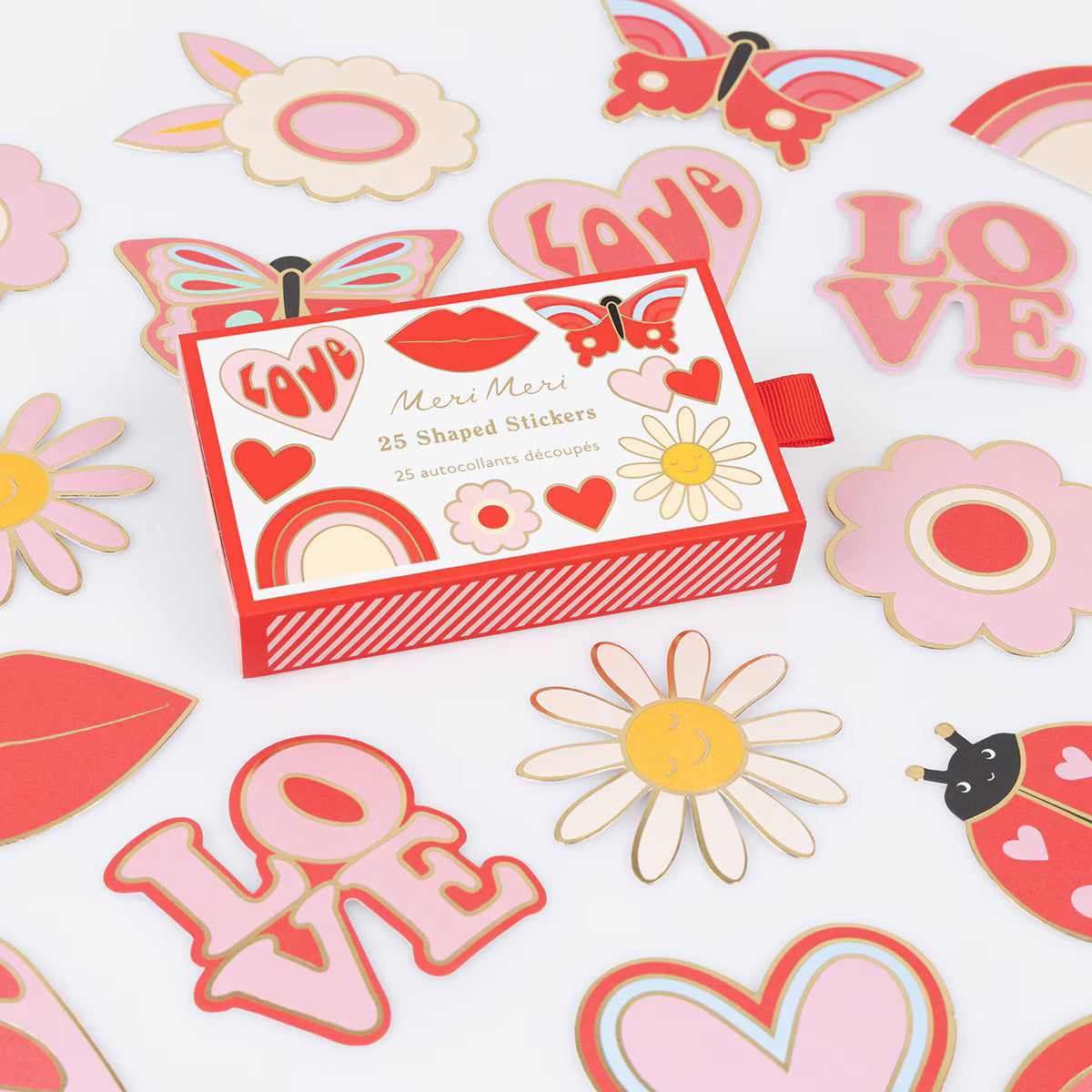 Groovy Love Shaped Stickers - Meri Meri