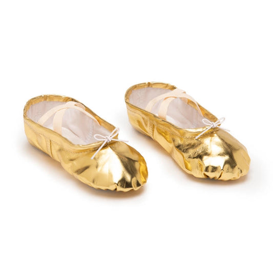 Golden Ballerina Shoes - Ratatam