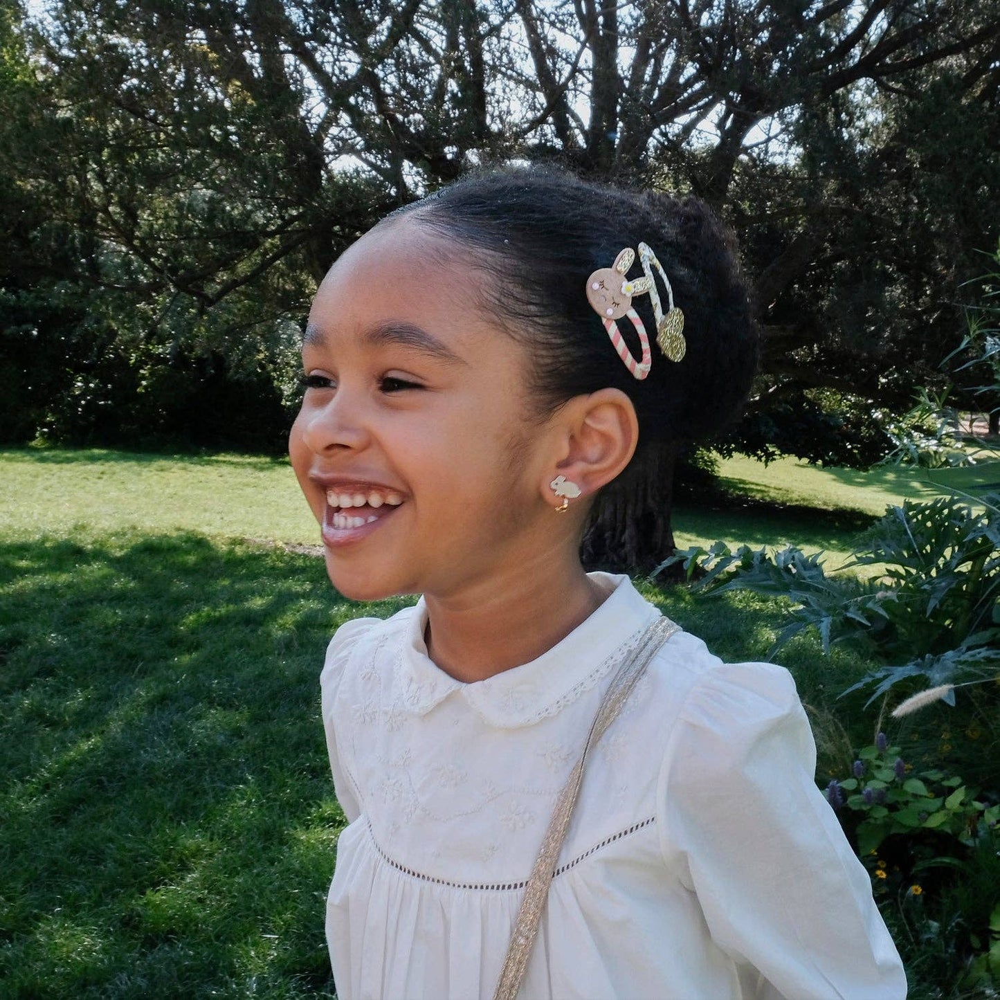 Spring Garden Clip On Earrings