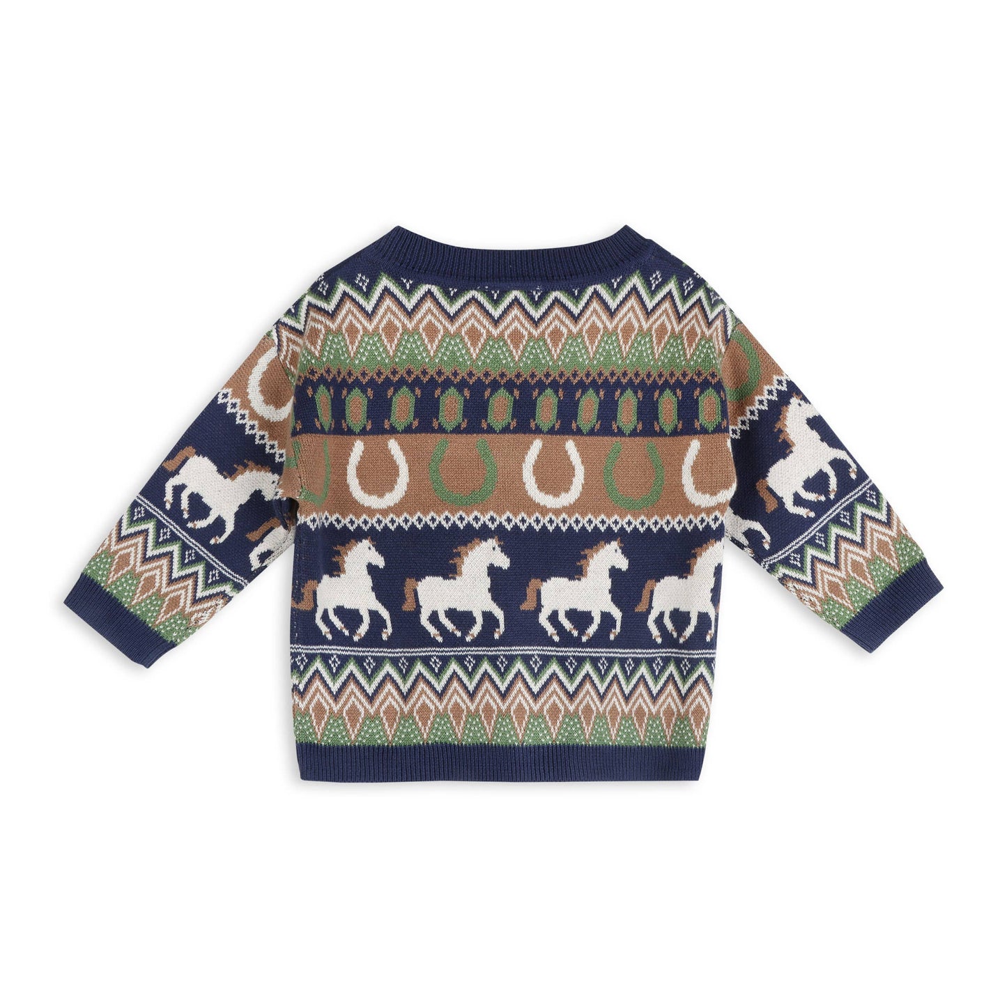 Romeo Western Jacquard Knit Cardigan (Organic Cotton): Viverano