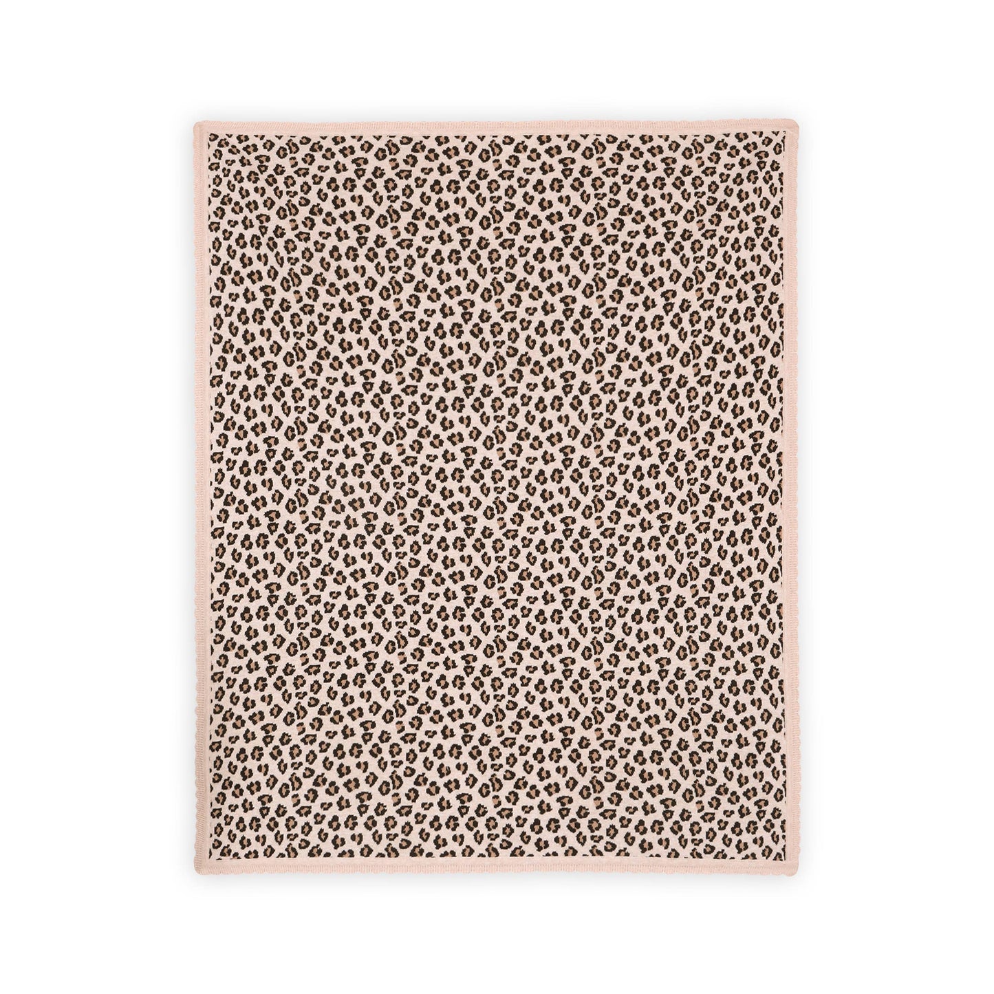 Leopard Animal - Organic Cotton Jacquard Knit Baby Blanket: viverano