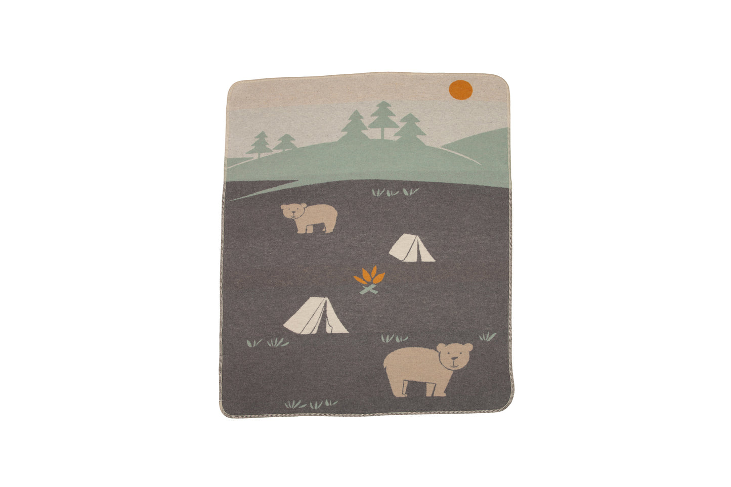 Camping Bear Blanket - David Fussenegger