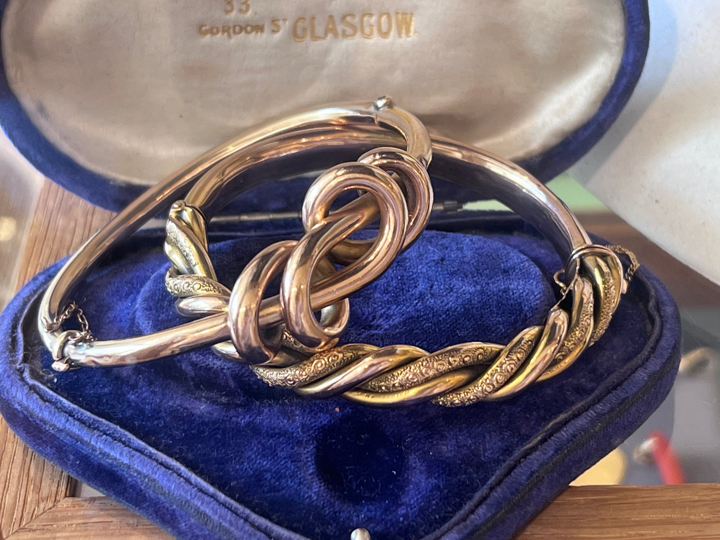 Victorian Love Knot Knot Bangle