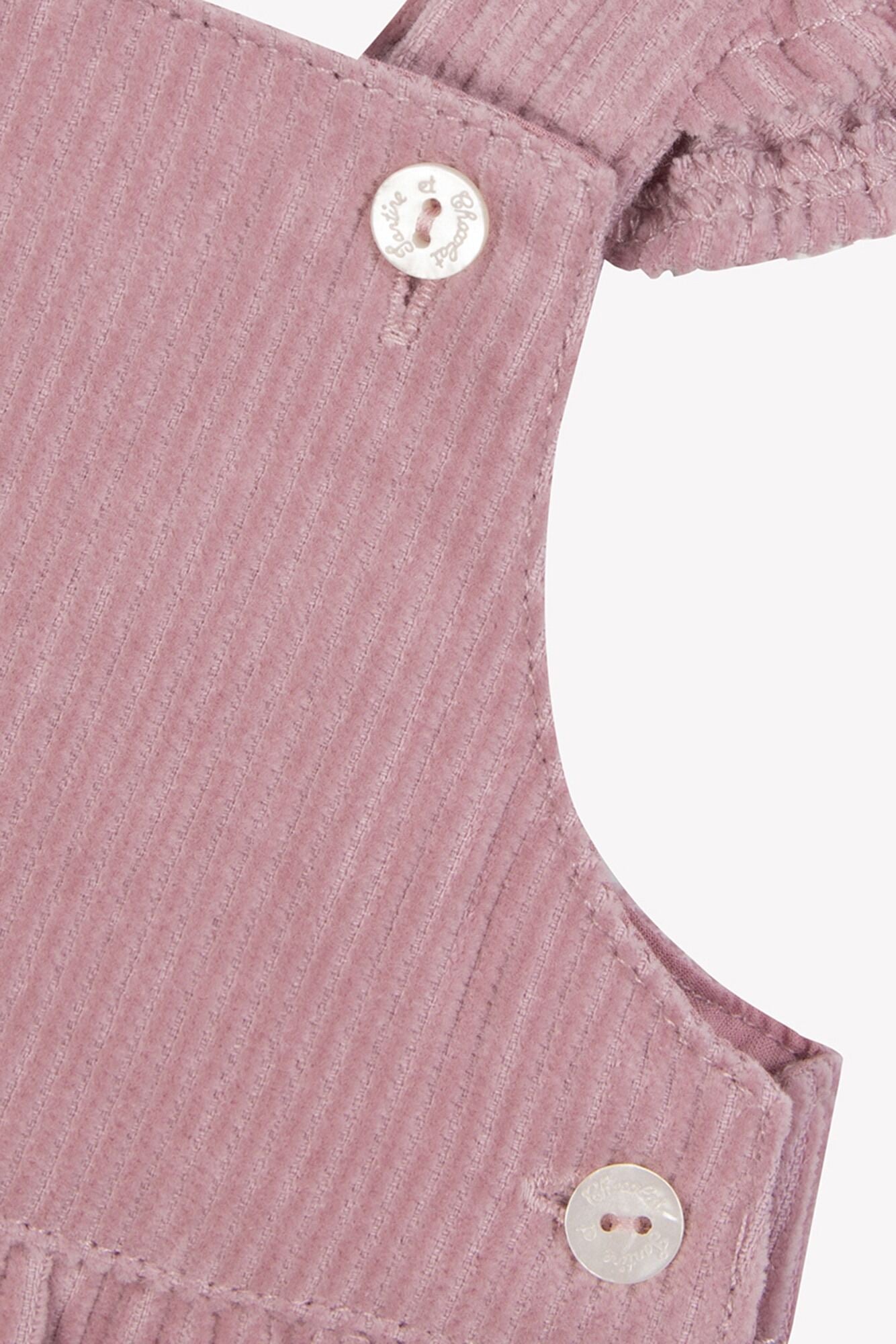 Ruffle Cord Dungaree - Tartine et Chocolat FW25