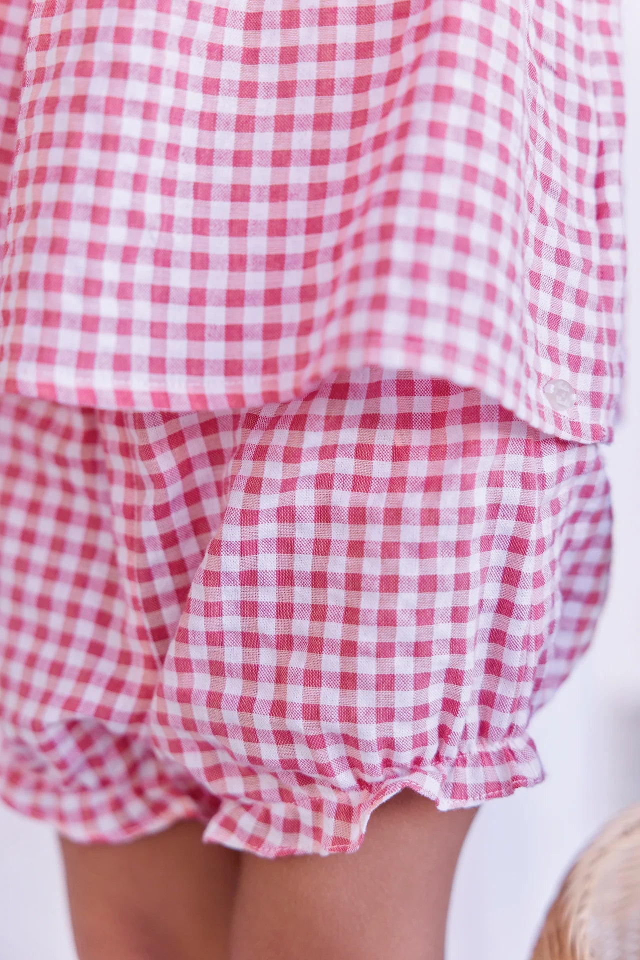 Pink Gingham Short Set-Tartine et Chocolat SP26