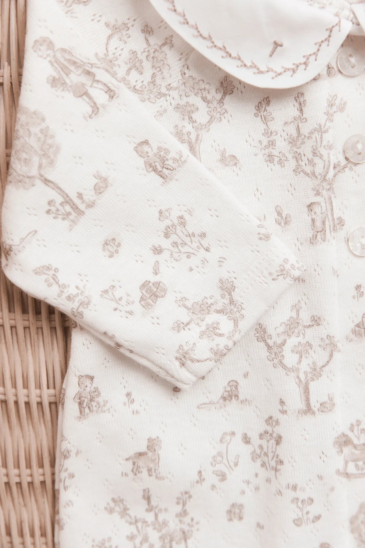 Brown Toile Footie-Tartine et Chocolat SP26