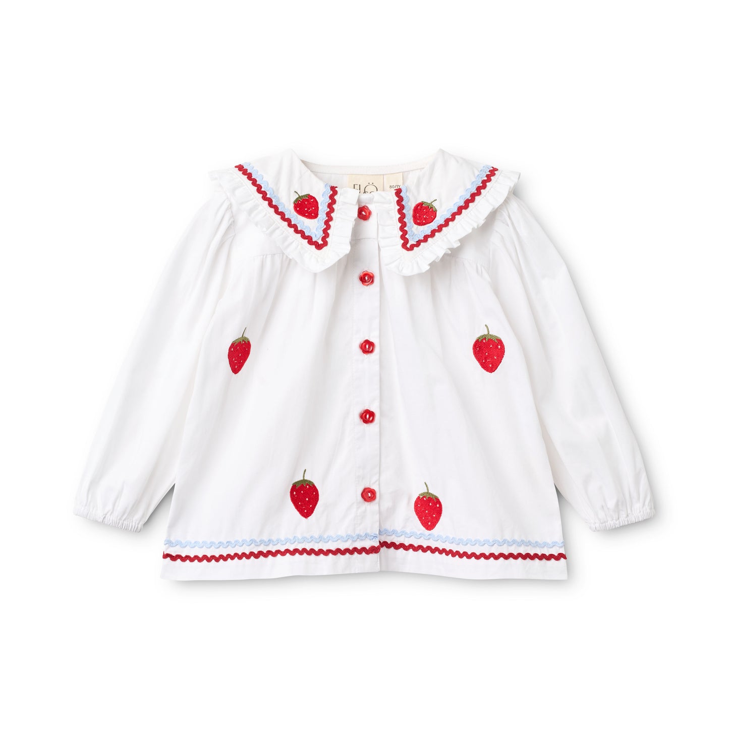 Manon LS Strawberry Blouse- Floss SP26