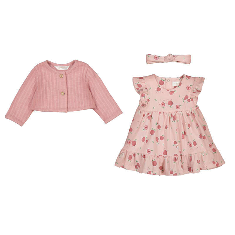 3pc Apple Print Dress- Mayoral SP26