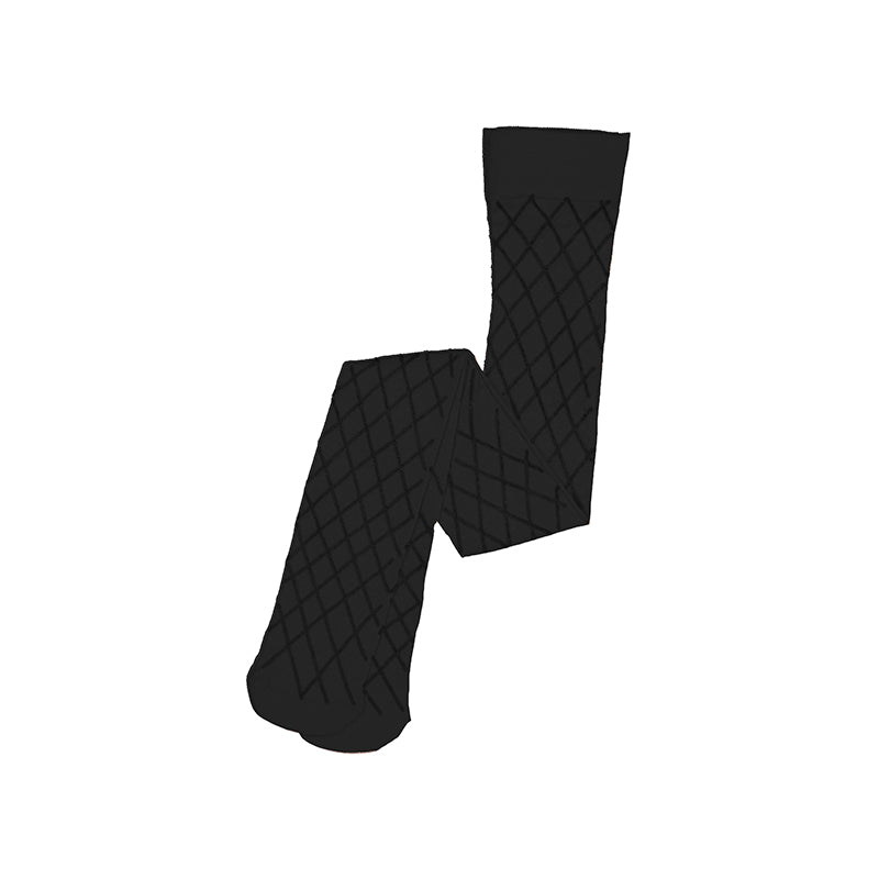 Girl Diamond Pattern Stockings-abel & lula FW25