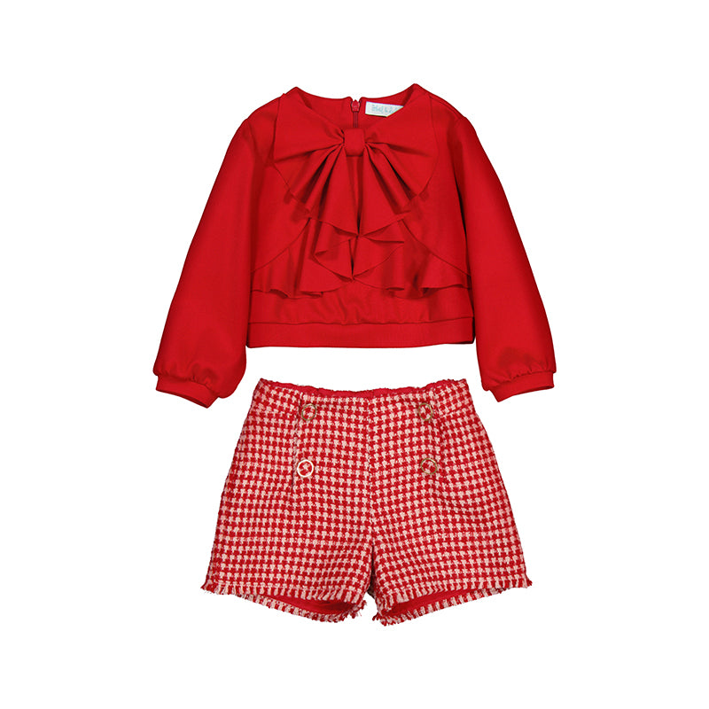 Red Bermuda Set-abel & lula FW25