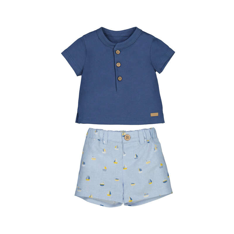 2PC Sailboat Short Set-Mayoral SP26