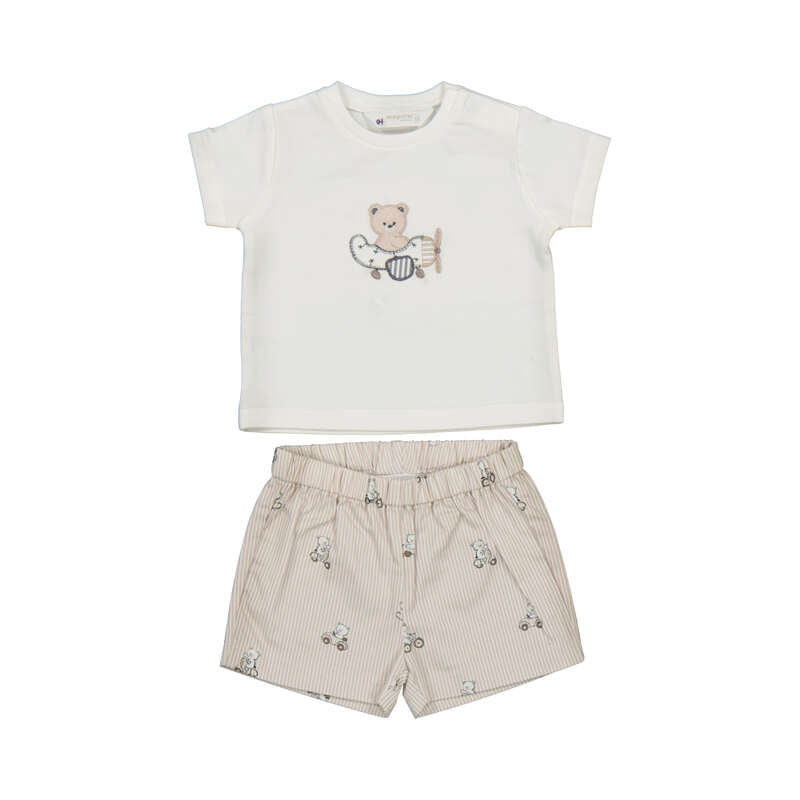 Airplane Bear 2pc Short Set - Mayoral SP26