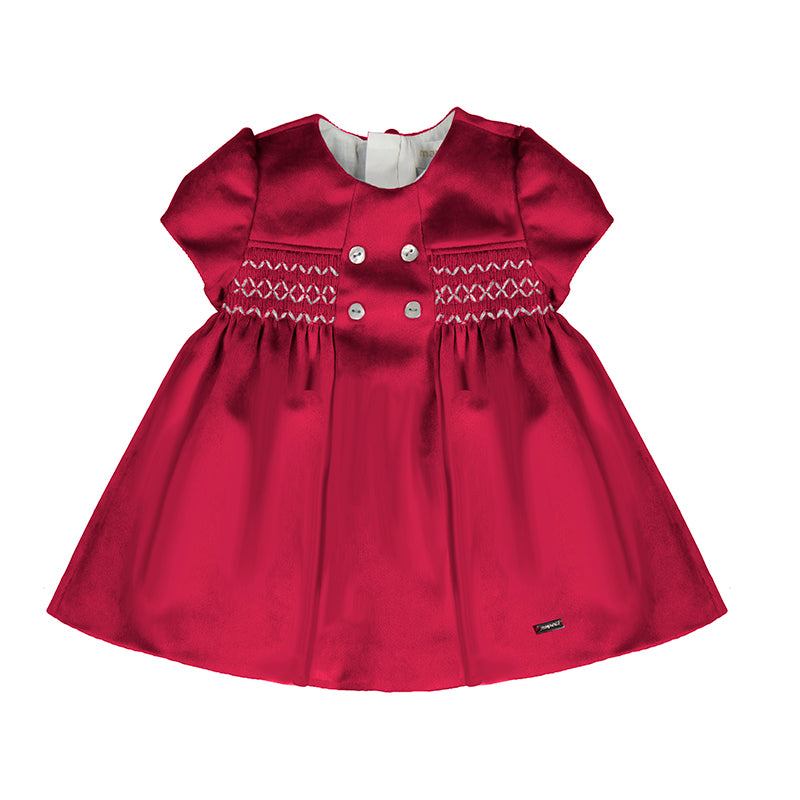 Velvet Smocked Dress- Mayoral FW25 Mudpie San Francisco Velvet Smocked Dress- Mayoral FW25 Mudpie San Francisco