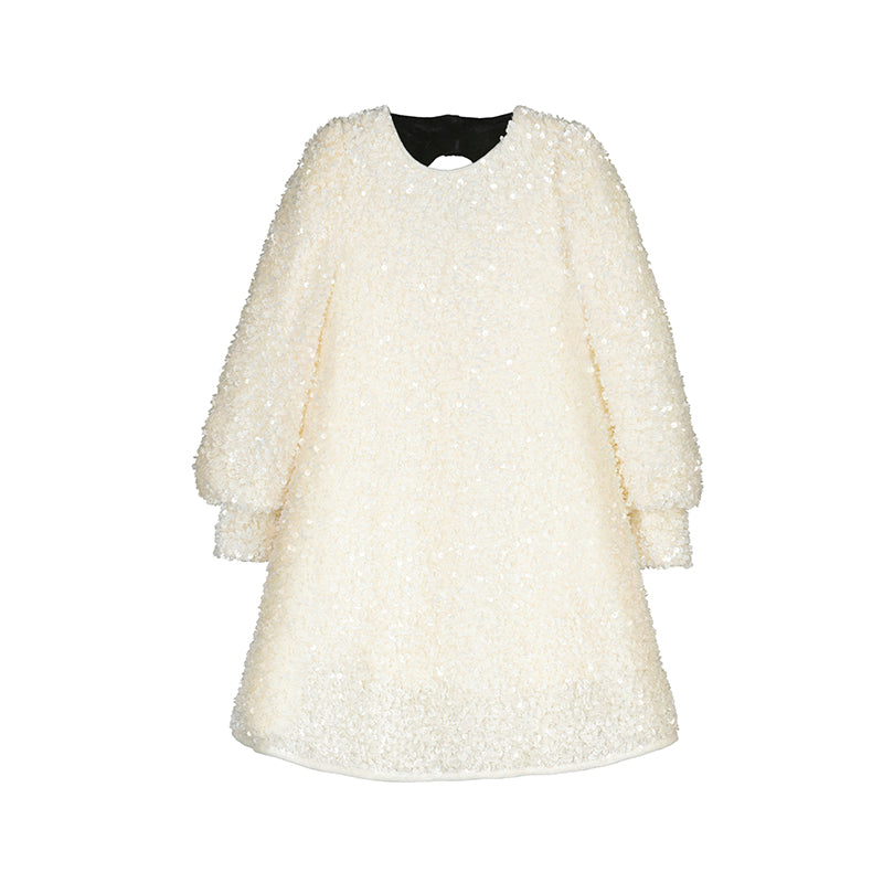 Sequin Velvet Dress-abel & lula FW25