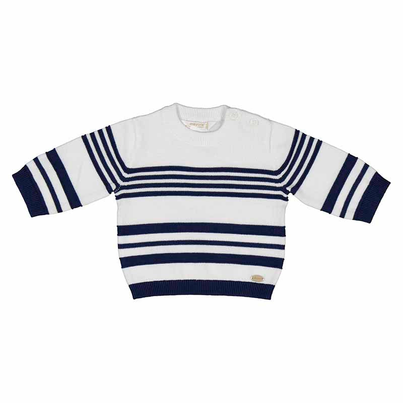 Striped Crew Sweater- Mayoral SP24