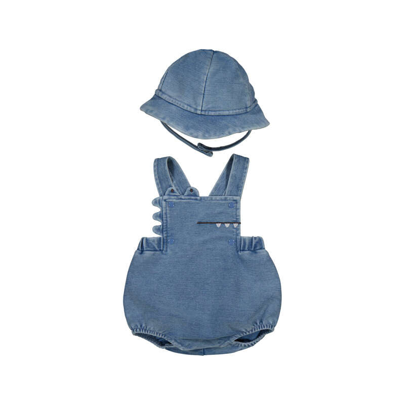 2pc Denim Croc Shortall/Hat-Mayoral SP26