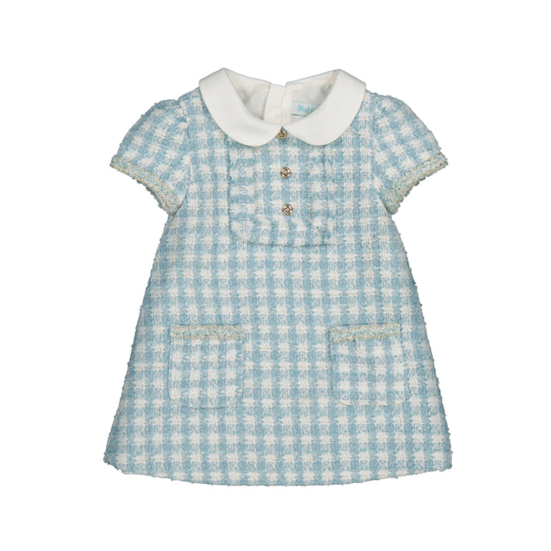 Blue Plaid Dress-abel & lula FW25
