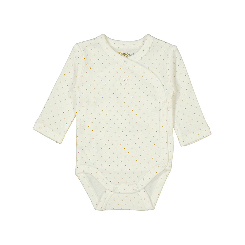 Wrap Dot Teddy Bodysuit- Mayoral FW25