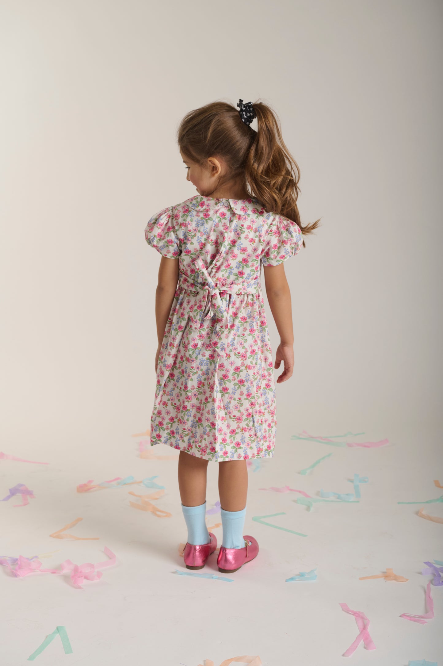 Hannah Pink Floral Smocked Dress - Question Everything SP26