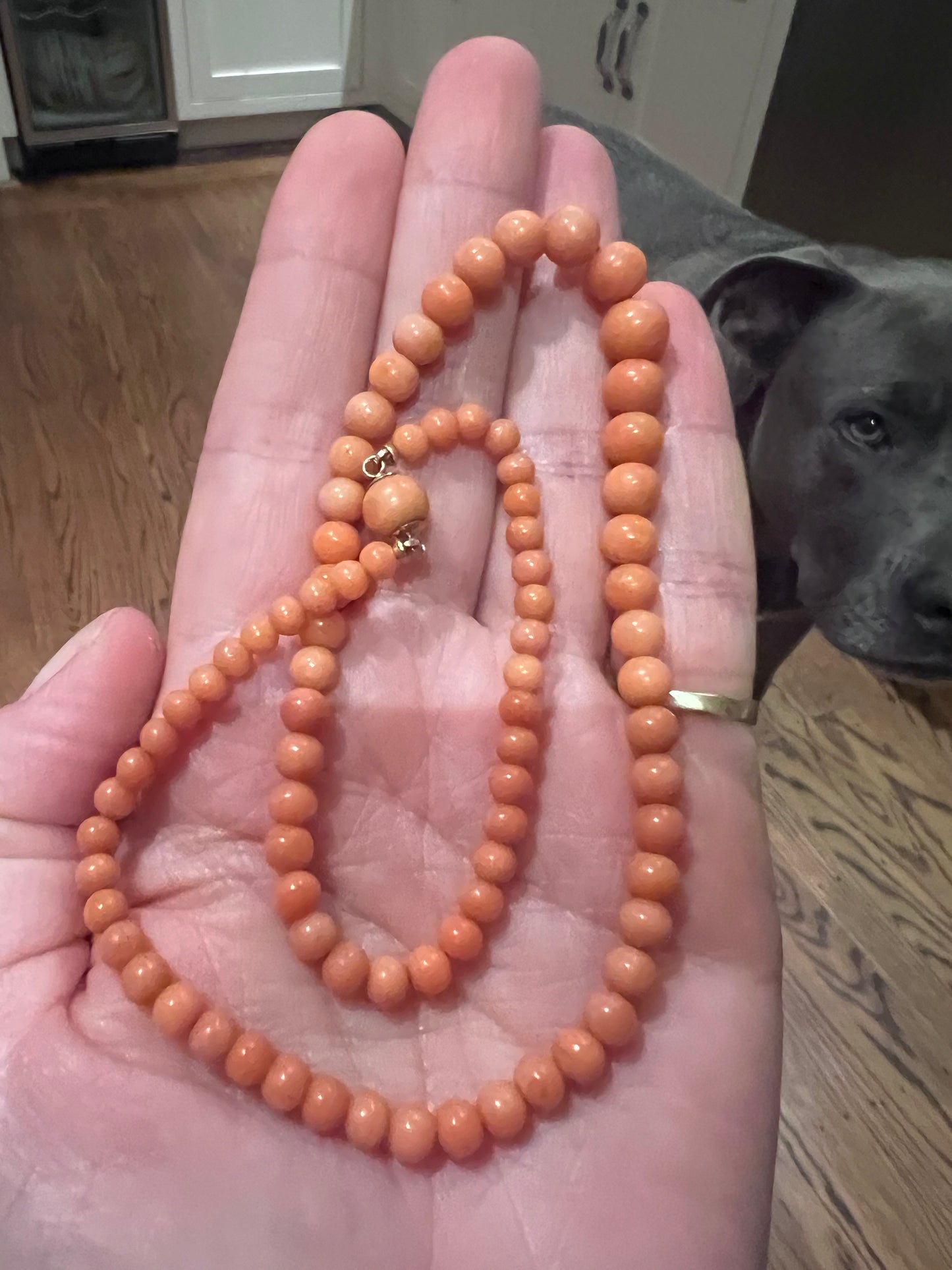 Antique Coral Bead Necklace