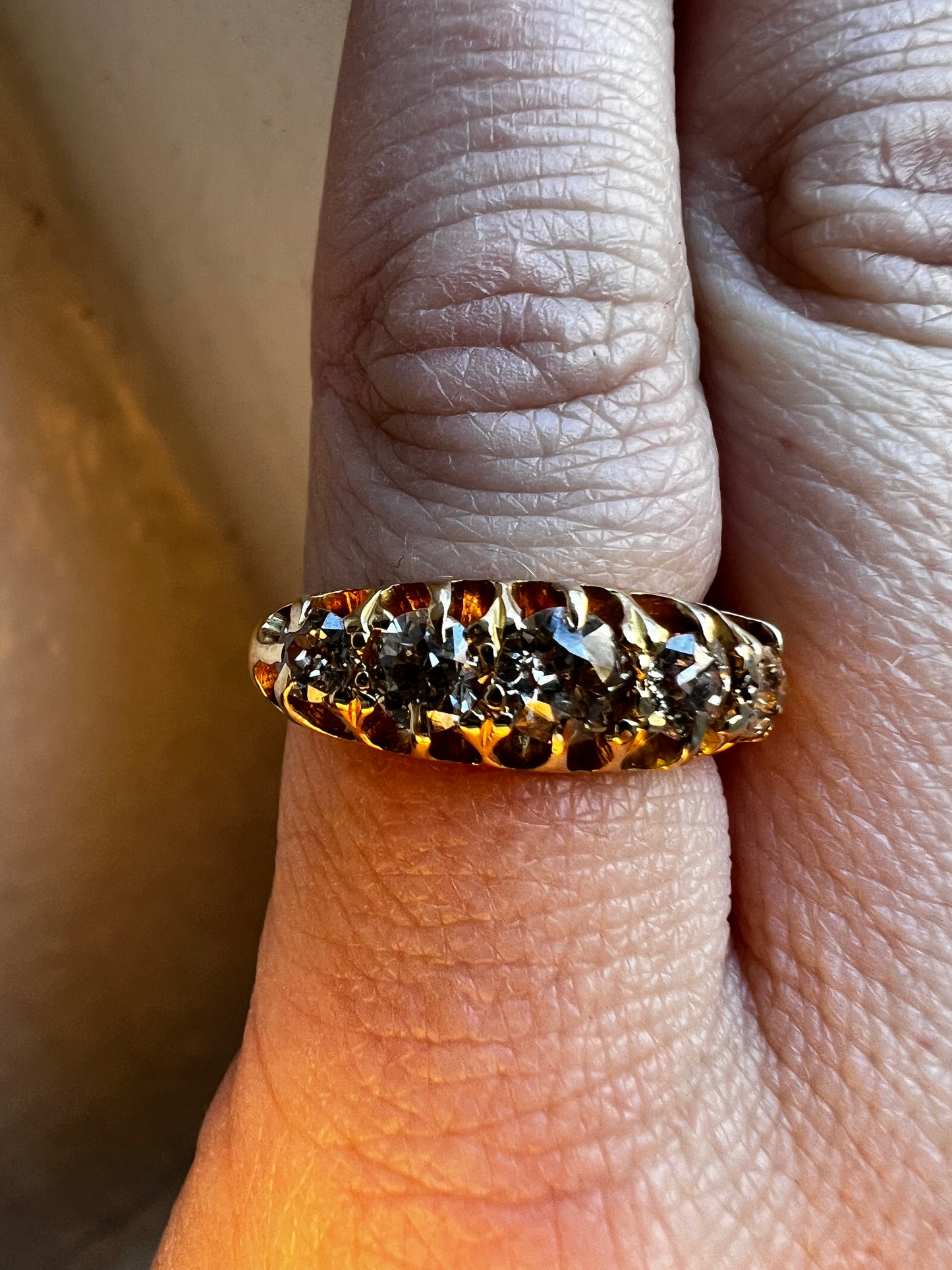 Antique Diamond 5 stone Ring