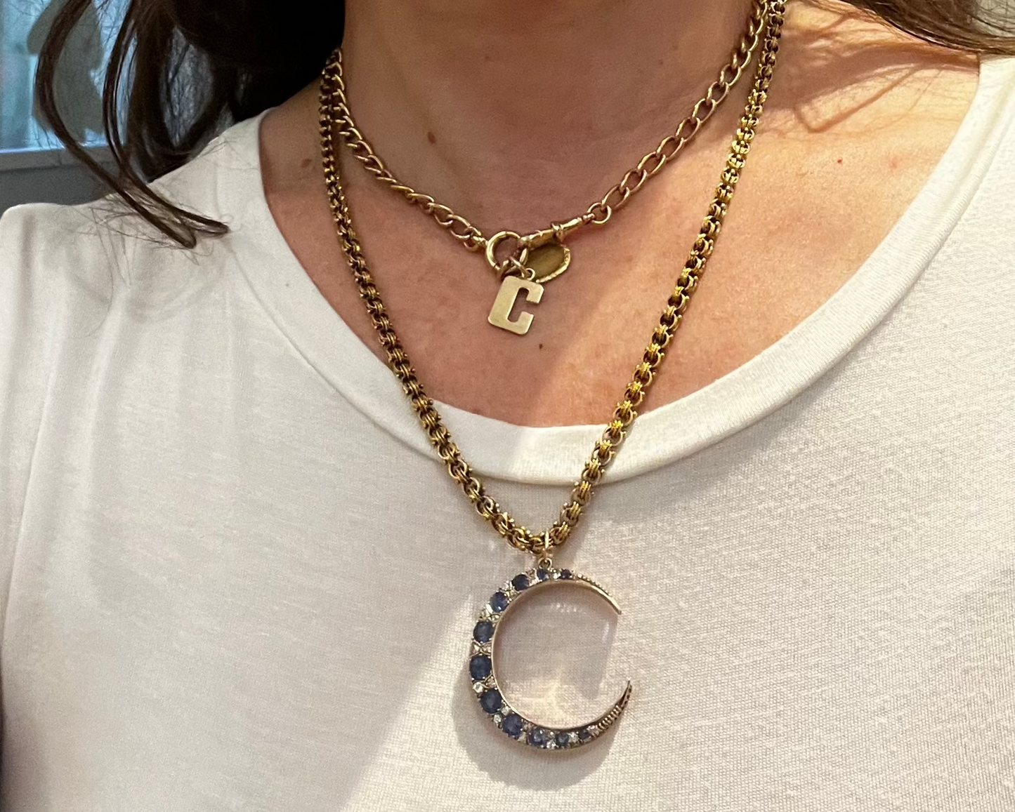 Antique 14k Fancy Link Chain