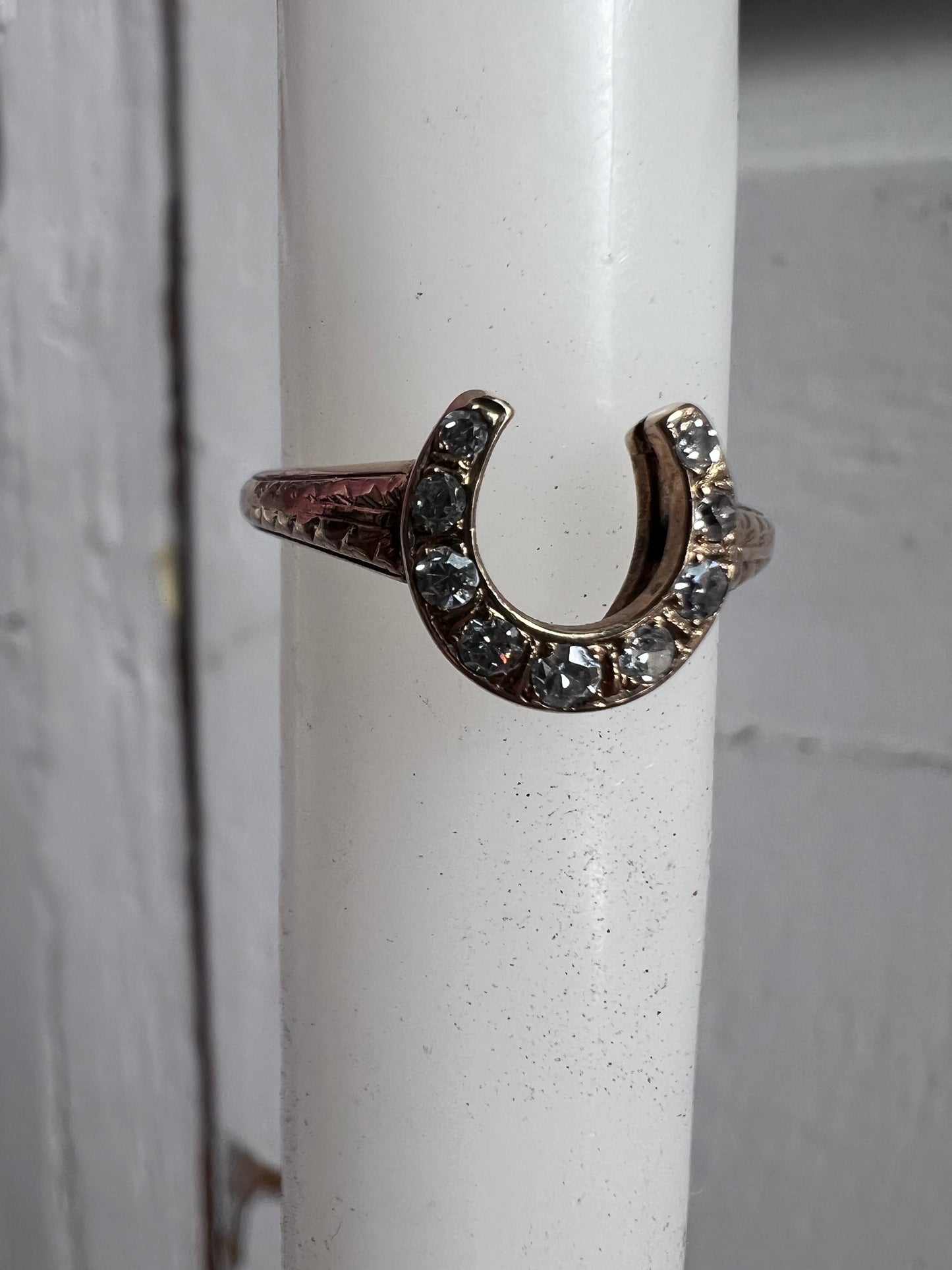 Antique Diamond Horseshoe Ring