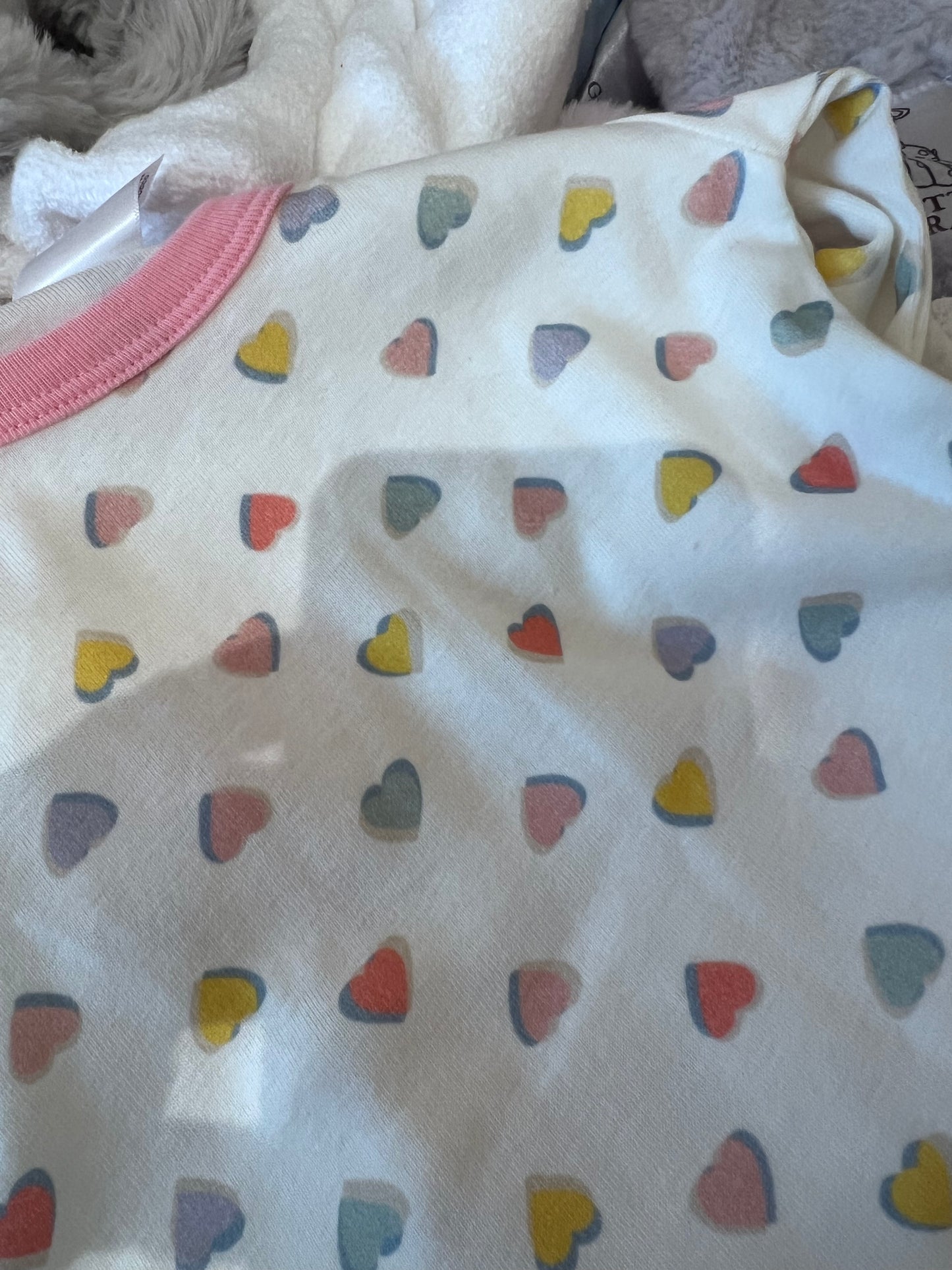 3D Heart LS Loungewear - Petit Bateau FW26