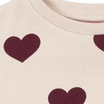 Lou Wine Heart Sweatshirt-Konges Slojd FW25