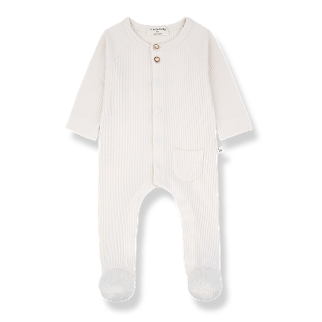 Pau Ribbed Footie- More in the Family SP26