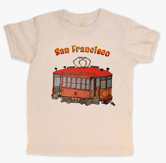 San Francisco Cable Car Tee - Orangeheat