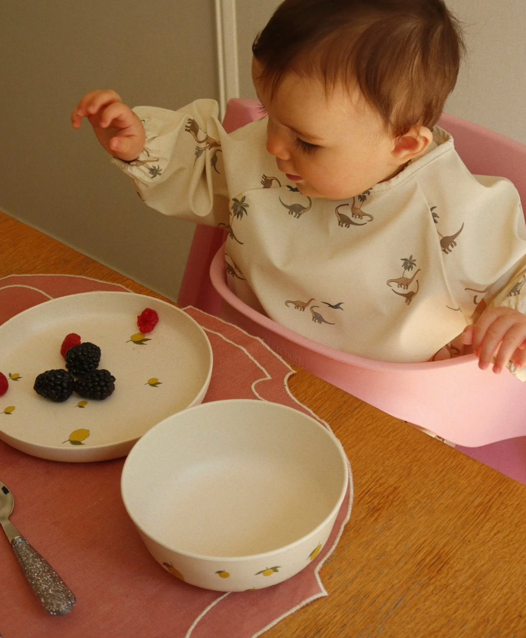2pk Long-Sleeved Dinner Bib -Konges Slojd