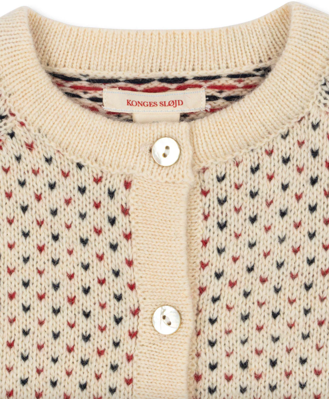 Billie Geometric Knit Cardigan-Konges Slojd FW25