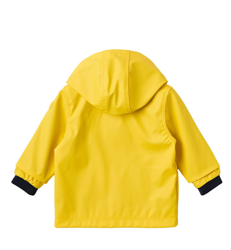Hooded Rain Jacket in Yellow - Petit Bateau FW26