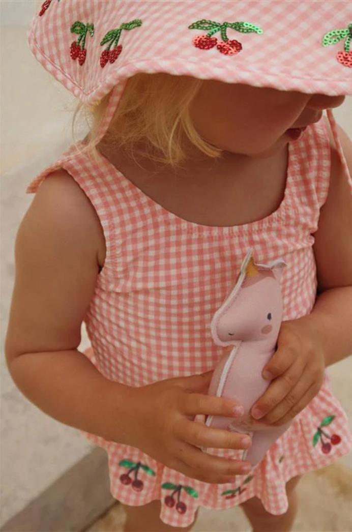Etta Seersucker Cherry Swimsuit- Konges Slojd FW26