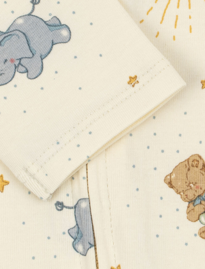 Cucciolo Nursery Print Zip Romper -Konges Slojd FW26