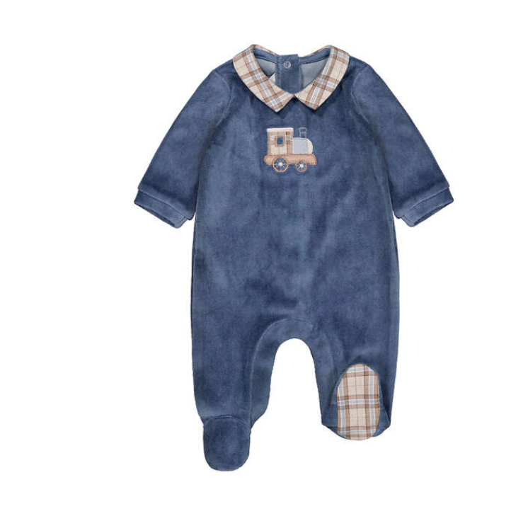 Train Velour Footie- Mayoral FW26