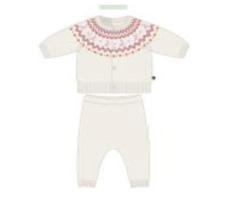 2pc Faire Isle Knit Set-Petit Bateau FW26