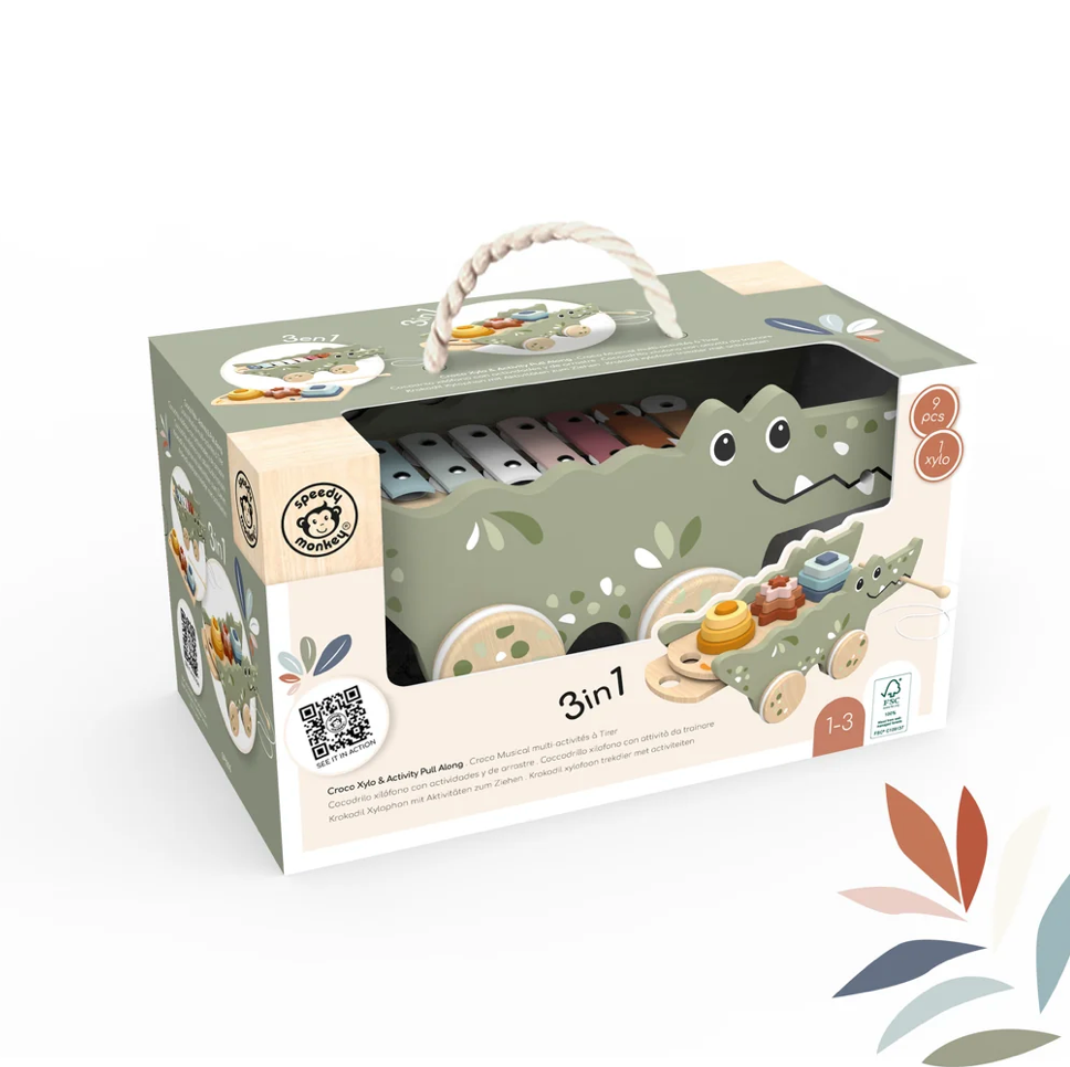 Croco Xylophone & Activity Pull Along - Speedy Monkey