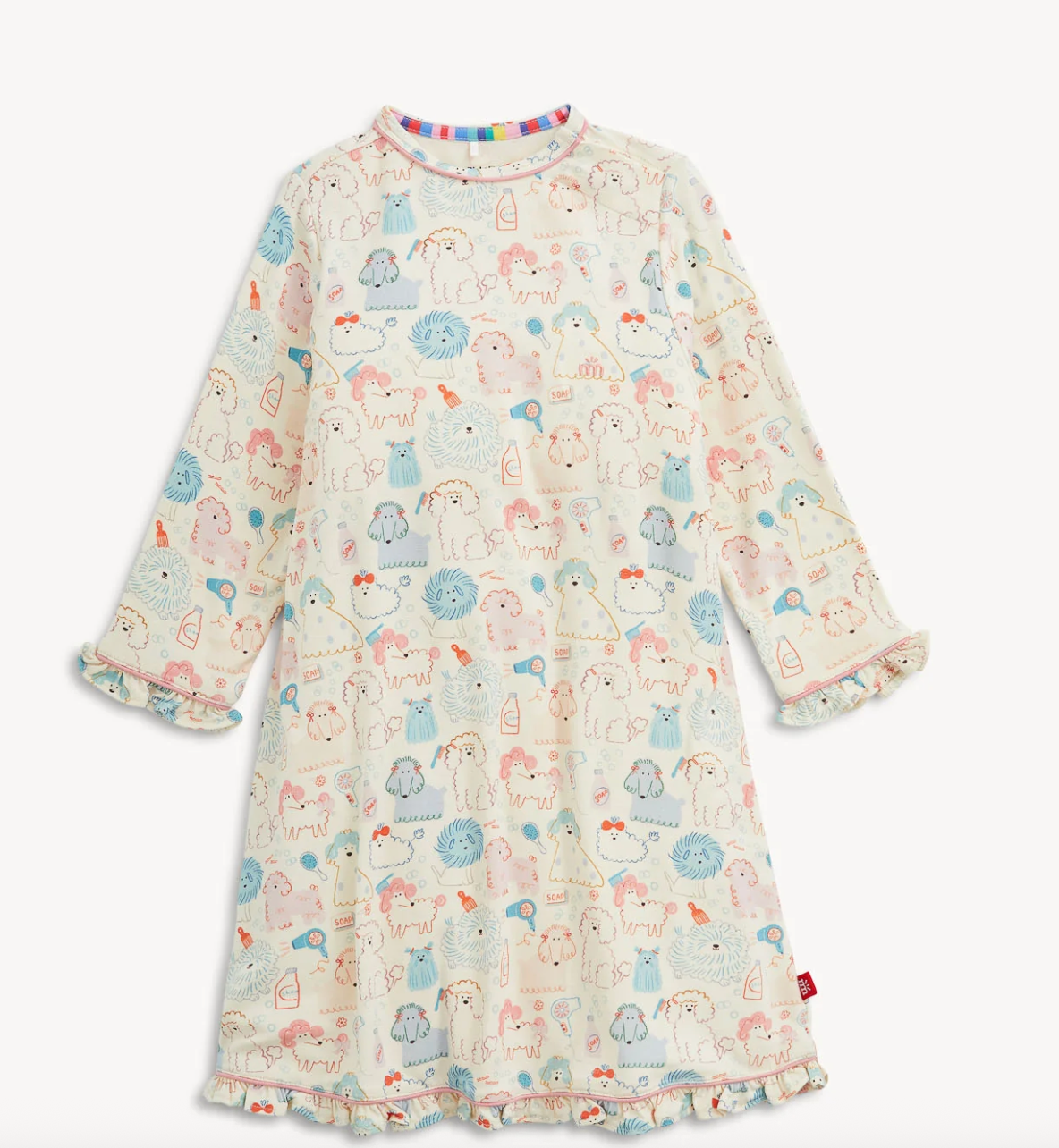 Kids' 'Poodle Pawlor' Magnetic Nightgown - Magnetic Me FW26