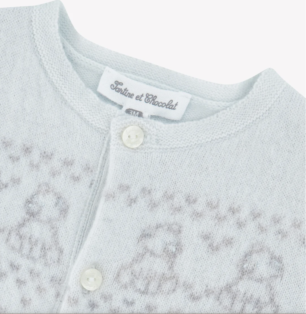 Teddy Jacquard Romper-Tartine et Chocolat FW26