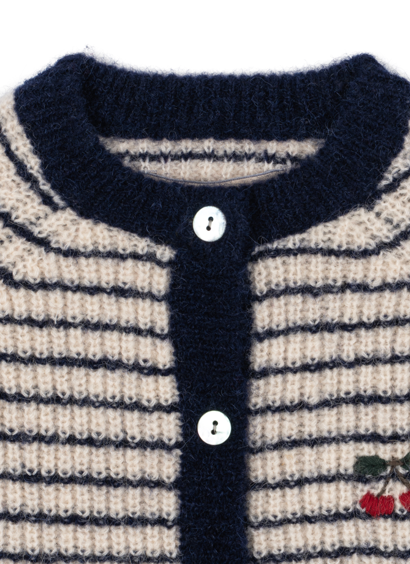 Barli Striped Cardigan-Konges Slojd FW26