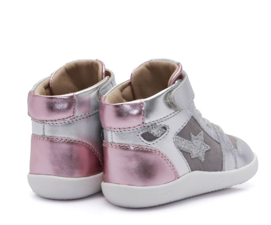 Galaxy Silver High Top Sneakers - Old Soles