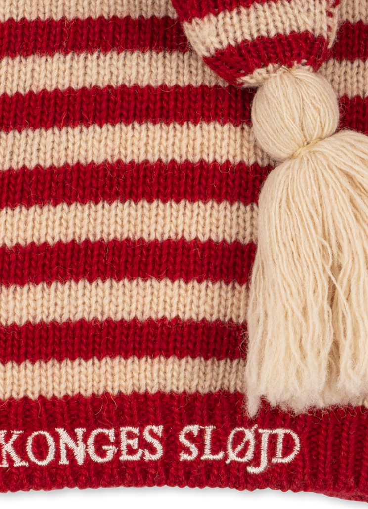Christmas Striped Knit Hat -Konges Slojd