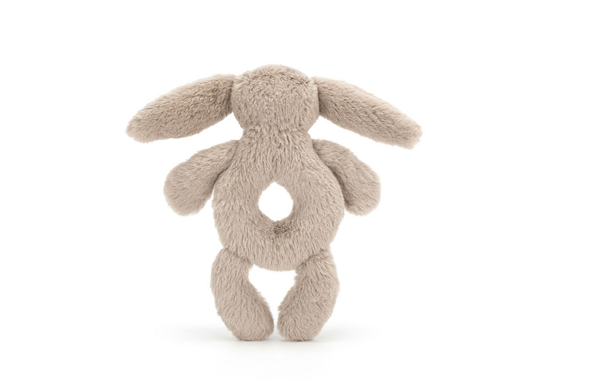 Bashful Silver Bunny Rattle - Jellycat