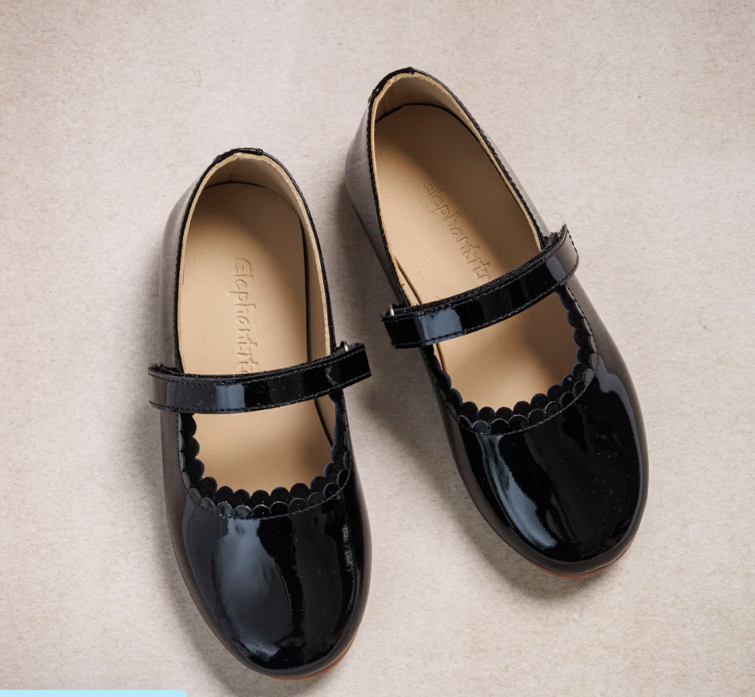 Aria Scallop Maryjane Patent- Elephantito